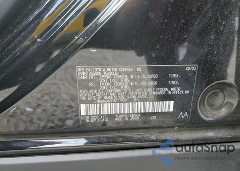 2023 Subaru Solterra Premium z USA, uszkodzony, nr VIN JTMABABA2PA017929